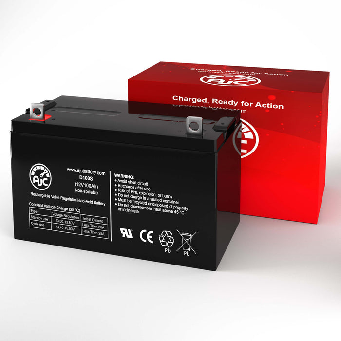 Apollo 7300ETL-IL SLIDE OPENER 12V 100Ah Alarm Replacement Battery