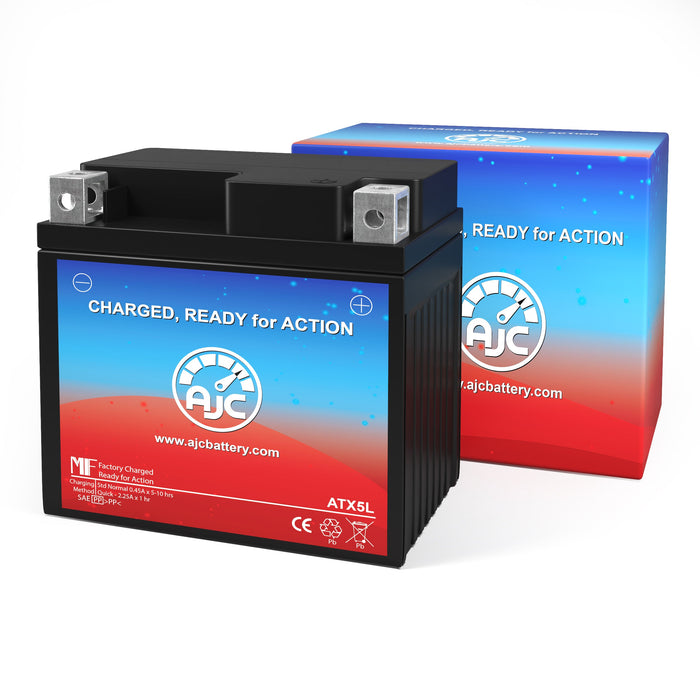 AJC Battery Compatible with E-Ton Beamer Matrix II 49CC Scooter and Moped Battery (2006-2008)