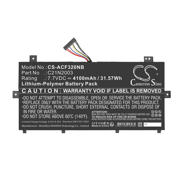 Asus C235VA CM3200FM1A CM3200FVA ChromeBook Flip CM3 CM3200FDA ChromeBook Flip CM3 CM3200FDA-HW0015 Chromebook Laptop and Notebook Replacement Battery