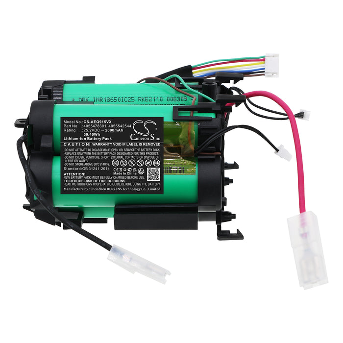 ELECTROLUX PQ91-50MB PQ91-ALRGS PQ91-ALRGY PQ91-ANIMA PQ91-ANIMS PQ91-P50MB PQ92-ALGS PQ91-GREEN 2000mAh Vacuum Replacement Battery