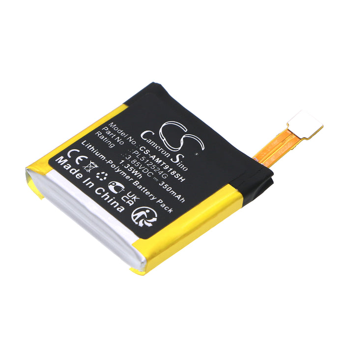 Amano A1918 A1808 T-rex Verge Lite A1801 Smart Watch Replacement Battery