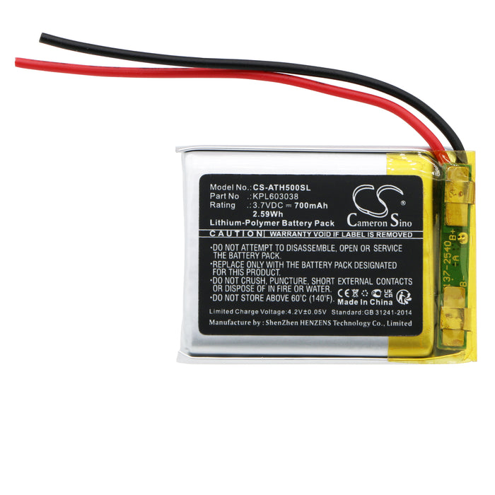 Audio-Technica ATH-AR5BT Headphone Replacement Battery