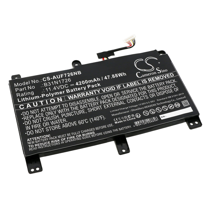 Asus TUF Gaming A17 FA706II-H7004T TUF554GE-E4539 TUF Gaming A17 FA706IU-H7017R TUF Gaming A17 FA706II-H7085 T Laptop and Notebook Replacement Battery