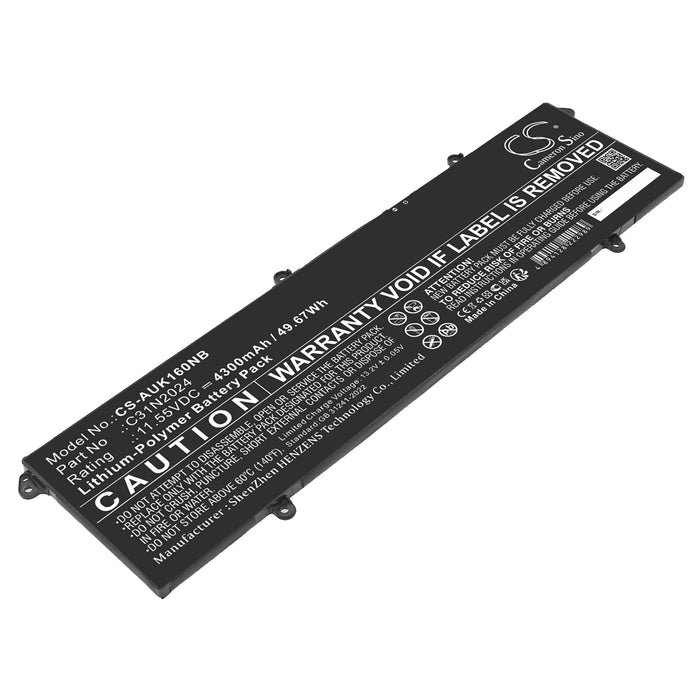 Asus VivoBook 16X K3605VC,VivoBook 16X K3605VC-AS96,VivoBook 16X K3605VC-N1004W,VivoBook 16X K3605VC-N1059W,Vi Laptop and Notebook Replacement Battery