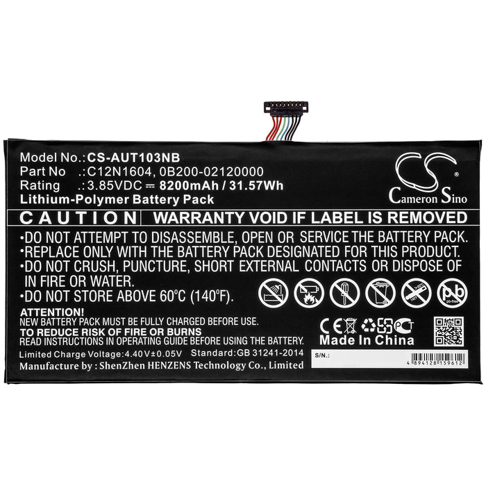 Asus T101-M0I,T101HA,T101HA-3D,T101HA-3E,T101HA-3K,T101HA-C4-GR,T101HA-GR001T,T101HA-GR003T,T101HA-GR004T,T101 Laptop and Notebook Replacement Battery