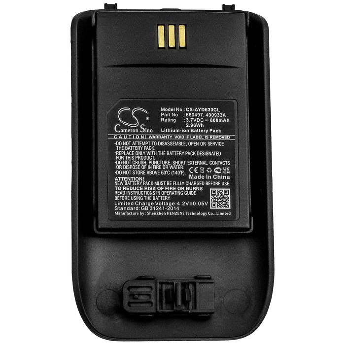 Innovaphone IP73 800mAh Black Cordless Phone Replacement Battery