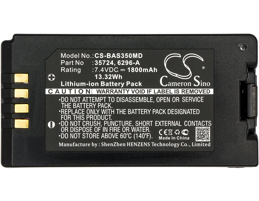 Baxter Healthcare 35083 35162 35700 35724 55075-2 Sigma Spectrum Infusion Pumps 1800mAh Medical Replacement Battery