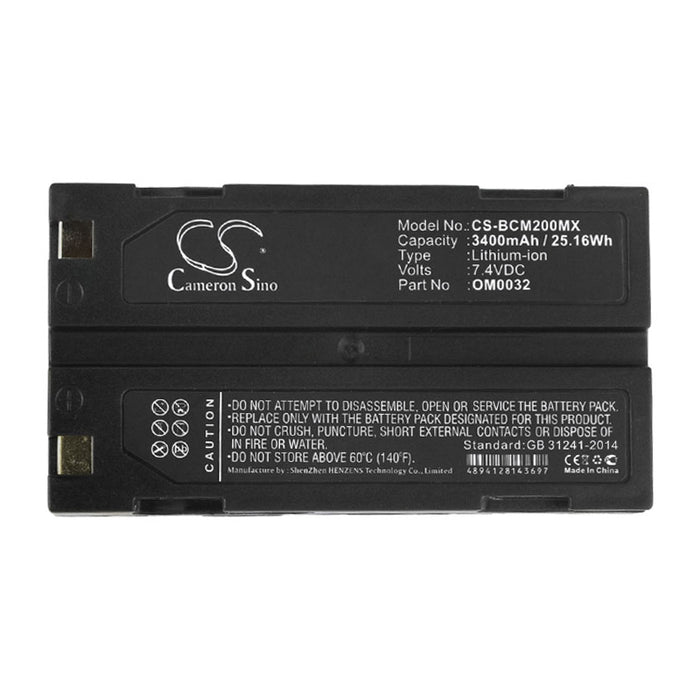 BCI Capnocheck II Capnograph Pulse 3400mAh Medical Replacement Battery