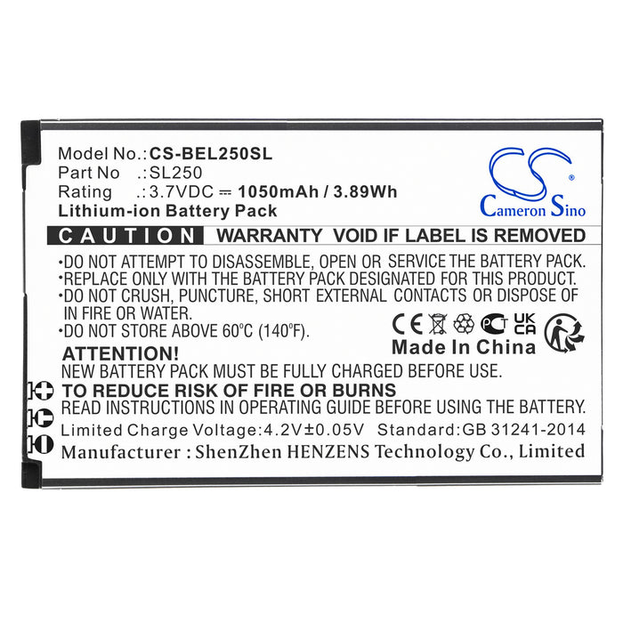 Bea-fon SL250 Mobile Phone Replacement Battery