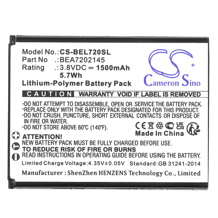 Bea-fon SL720 SL720i SL720i_EU001B Mobile Phone Replacement Battery