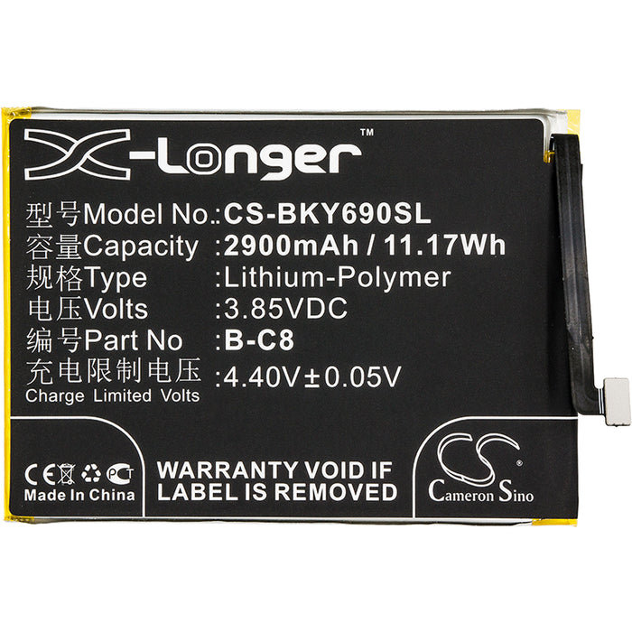 BBK VIVO Y69 VIVO Y69 Dual SIM VIVO Y69 Dual SIM TD-LTE 1714 Mobile Phone Replacement Battery