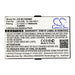 Biolicht 12-100-0017 LB-02B Medical Replacement Battery