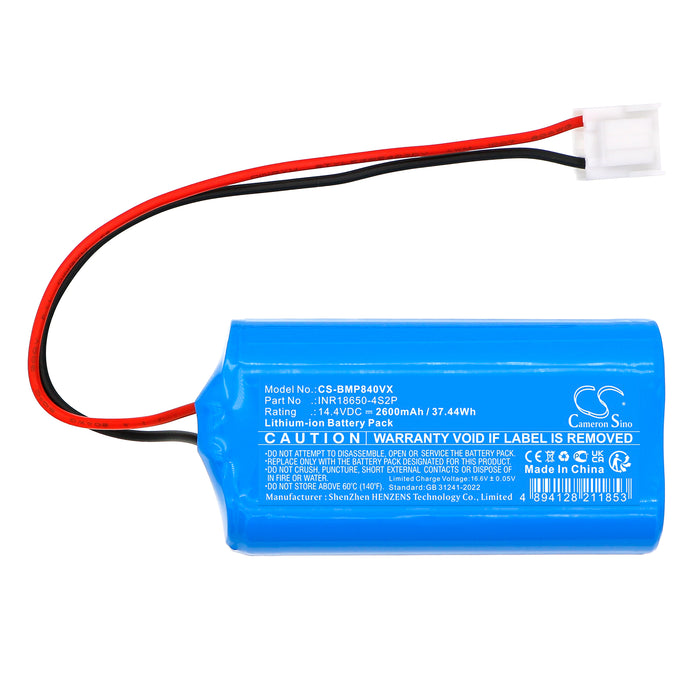 Brady MOP8100 MOP8400 Vacuum Replacement Battery