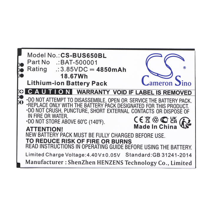 Bobsweep Pidion SF6510 Barcode Replacement Battery