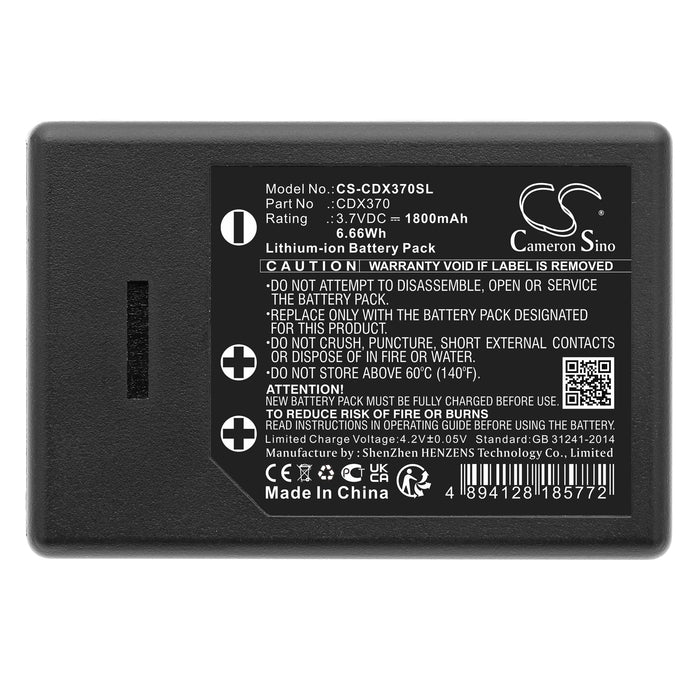 CorDex ToughPix DigiTherm CDX370 Thermal Camera Replacement Battery