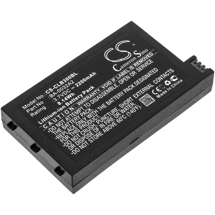CipherLab CP30,CP30-L,9200,A929CFNLNN1U1 Barcode Replacement Battery
