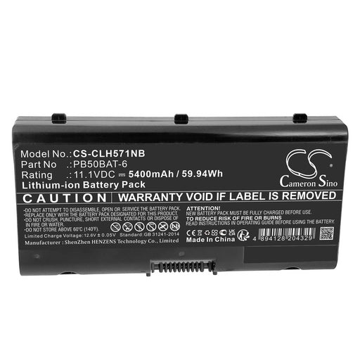 Sager NH57AF1 PB51DF2 NH55ADY PB70EF-G PB51RF-G PB71EF-G Laptop and Notebook Replacement Battery