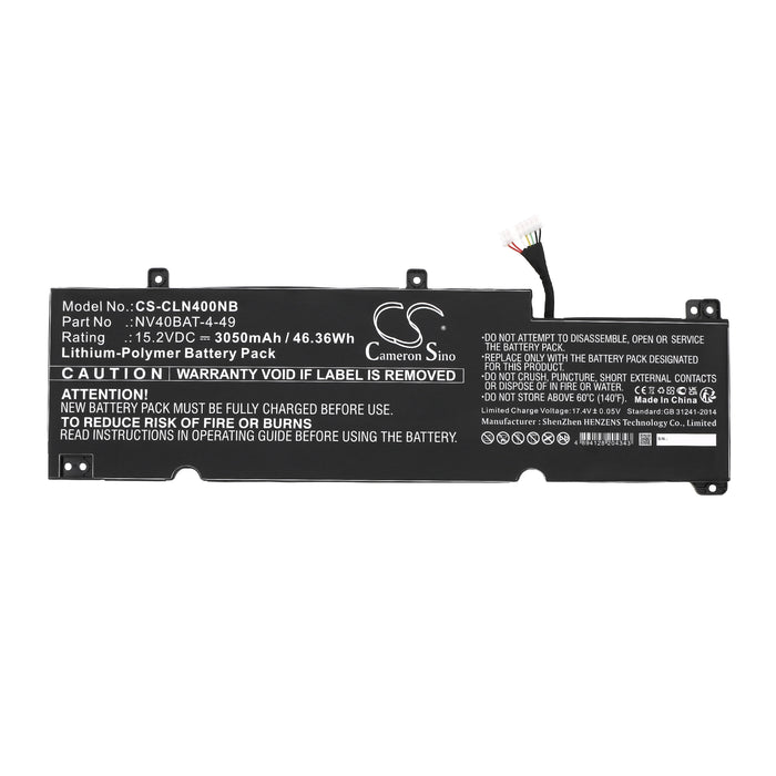Thunderobot NV40MB NV40ME NV40MZ NV40PZ NV41MB NV41ME NV41MZ NV41PZ NV41RZ NV45PZ NV415A NV415B NV451B Laptop and Notebook Replacement Battery