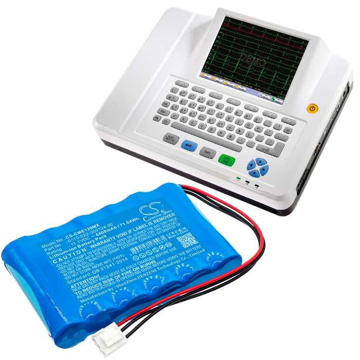 COMEN CM-1200A ECG 6400mAh Medical Replacement Battery