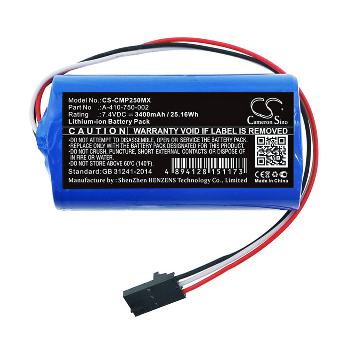 Cosmed Pony FX NTA2531 3400mAh Medical Replacement Battery