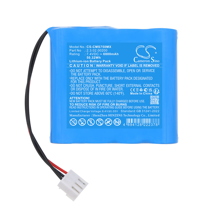 Contec HMS7500 6800mAh Medical Replacement Battery