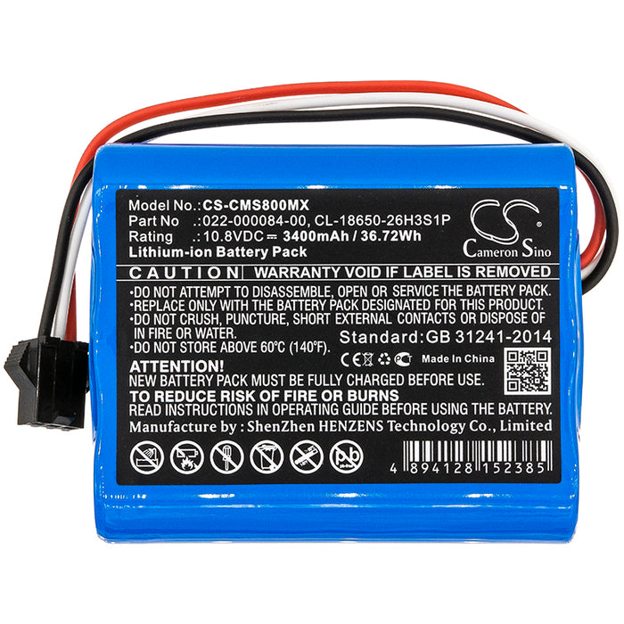 Comen Star 8000 Star 8000 E 3400mAh Medical Replacement Battery