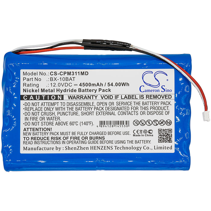 Colin Medical Press-Mate Pal 3110 Press-Mate Pal 3110P Medical Replacement Battery