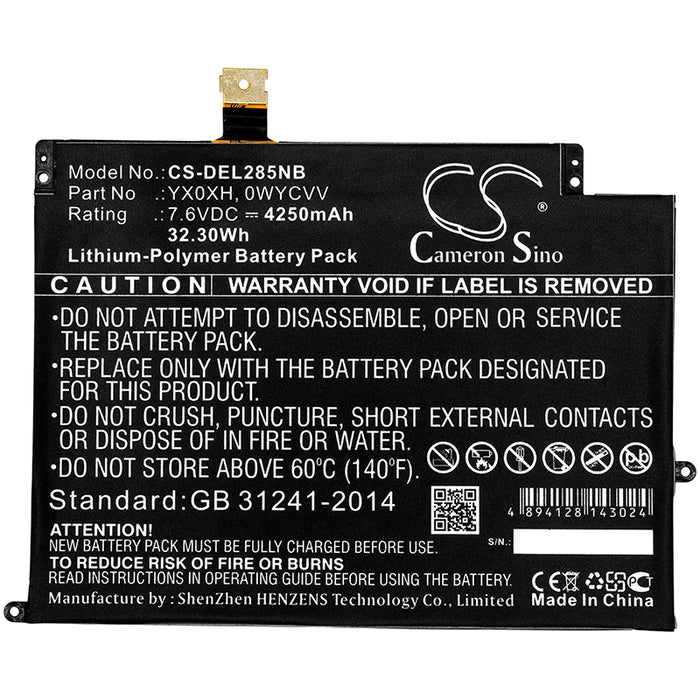 Dell Latitude 7285 Laptop and Notebook Replacement Battery
