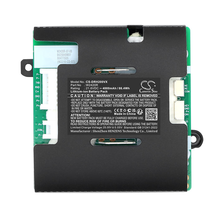 Dreame H20,H20 Pro,H20ce Vacuum Replacement Battery