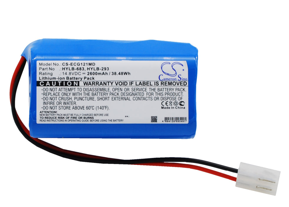 Biocare ECG-1200 ECG-1201 ECG-1210 2600mAh Medical Replacement Battery