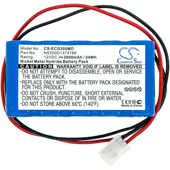 Biocare ECG-100 ECG-101 ECG-101G ECG-300 ECG-300G Medical Replacement Battery