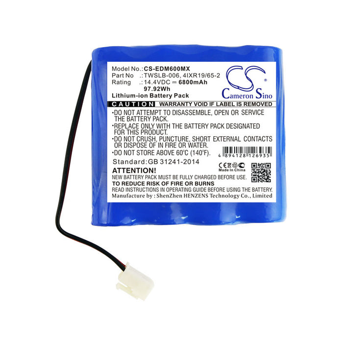 Edan F6 6800mAh Medical Replacement Battery
