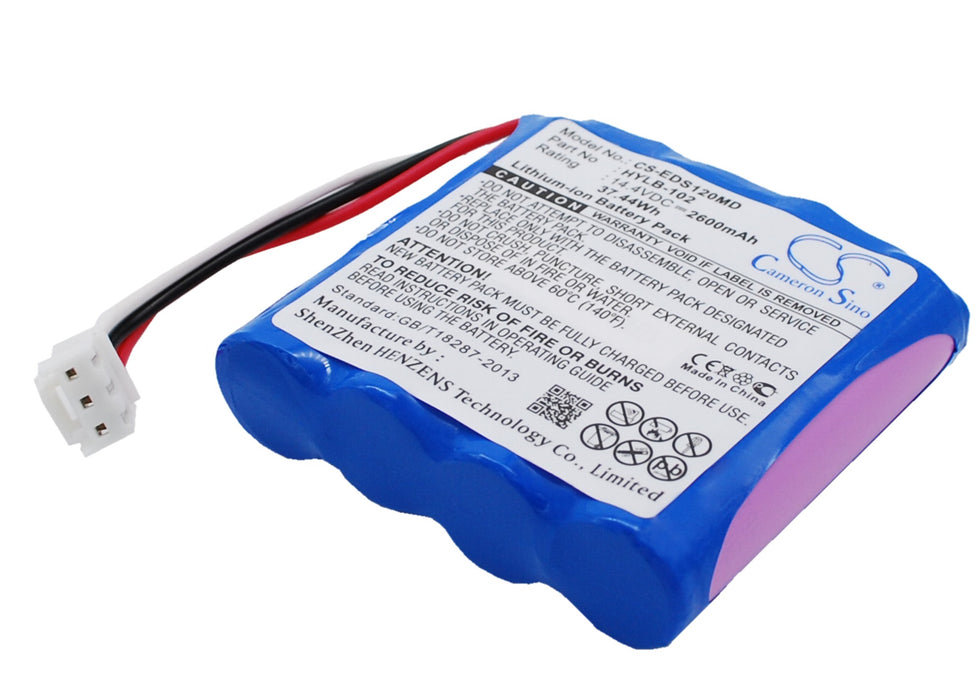 Edan M3 M3A Vital Signs Monitor SE-1 SE-1 ECG SE-1 EKG SE-100 SE-12 Express SE-1200 SE-3 SE-300 SE-300A SE-300B SE 2600mAh Medical Replacement Battery