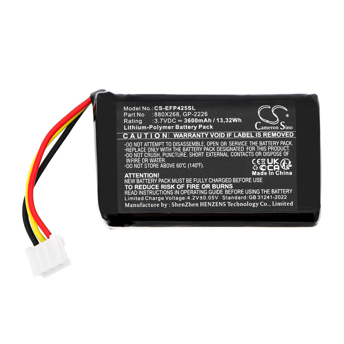 Eufy FIP-425B FIP-435B Survey Multimeter and Equipment Replacement Battery