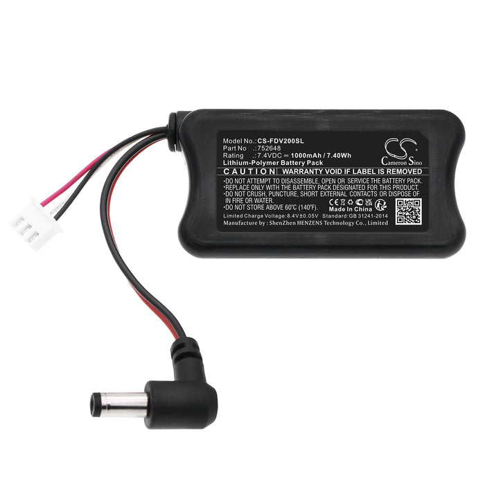 Fatshark Dominator V2 HDO FPV Goggles Dominator Dominator HD Dominator HD V2 Attitude V2 Attitude V3 Predator Base RCV922 VR Replacement Battery
