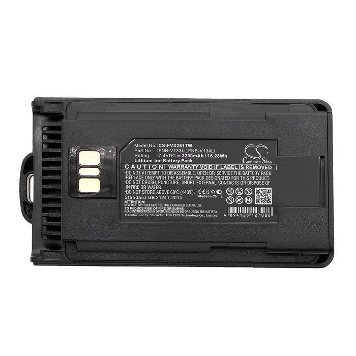 Motorola VX-261 VX-264 VX-451 EVX-531 EVX-534 EVX-539 2200mAh Two Way Radio Replacement Battery