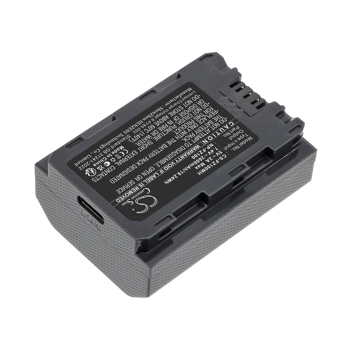 Sony A7 Mark 3,A7R Mark 3, Alpha 1, Alpha 7C, Alpha 7 III , Alpha 7R III, Alpha 7R IV 35mm, Alpha 7S III , Alpha 9, 2600mAh Camera Replacement Battery