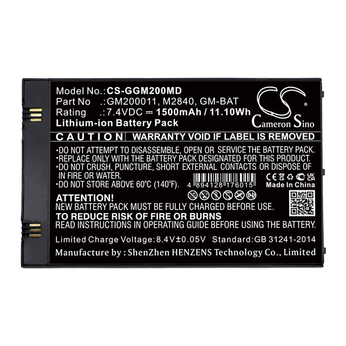 GE MAC 2000 MAC 2000 EKG 1500mAh Medical Replacement Battery