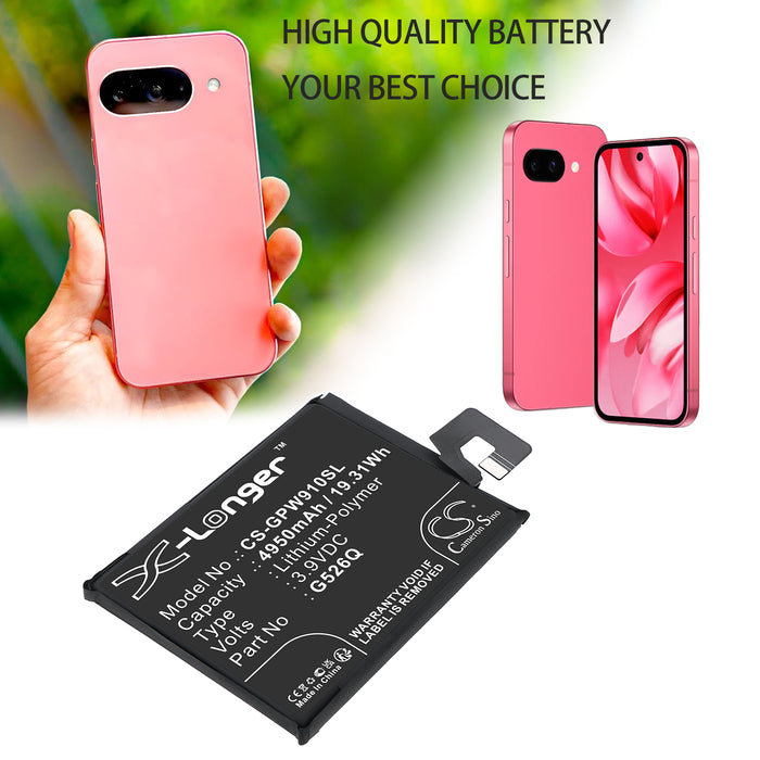 Google G3Y12,GTF7P,GXQ96,Pixel 9a Mobile Phone Replacement Battery