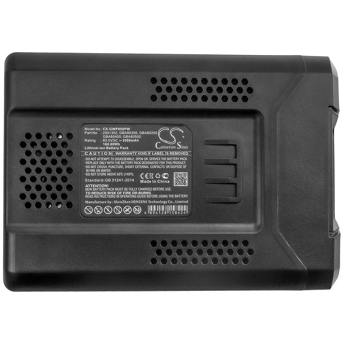 Remarc 82C2 KM Domus 82V Nimbus 82V 2000mAh Lawn Mower Replacement Battery