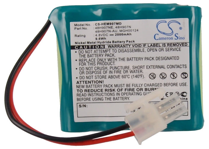 Omron HEM-907 HEM-907-PBAT HEM-907XL IntelliSense HEM-907 Professio IntelliSense HEM-907XL Profess Medical Replacement Battery