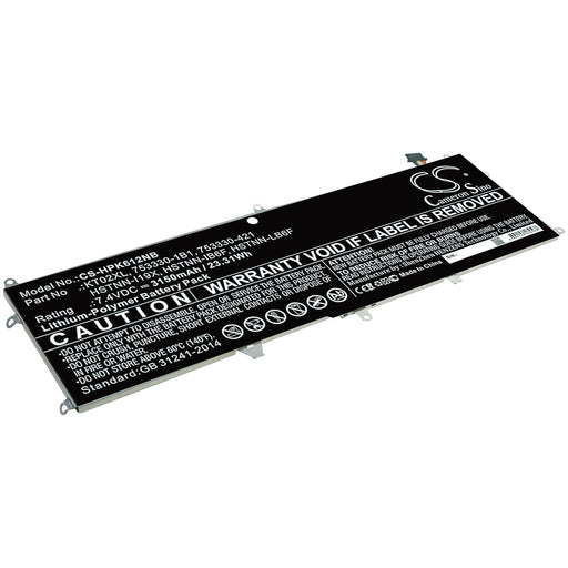HP Pro X2 612 G1 Keyboard Laptop and Notebook Replacement Battery