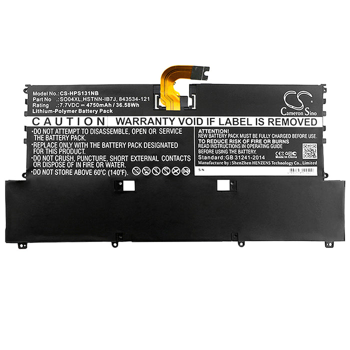 HP Spectre 13-V000,Spectre 13-V000NA,Spectre 13-V000NG,F1D61EA#ABD,Spectre 13-V100NT,Spectre 13-V107TU 4750mAh Laptop and Notebook Replacement Battery