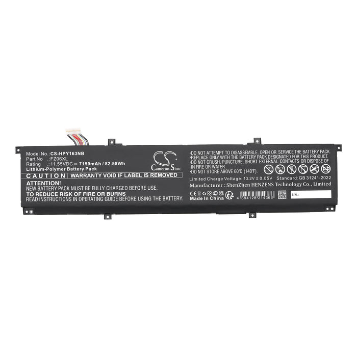 HP 16-f0035nr 16t-f000 ENVY 16-H0000CI ENVY 16-H0000NA ENVY 16-H0000NC ENVY 16-H0000NE ENVY 16-H0000NH ENVY 16 Laptop and Notebook Replacement Battery