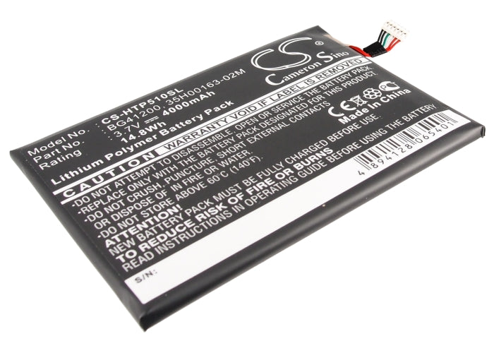 HTC Flyer,P510E,EVO View 4G Tablet Replacement Battery