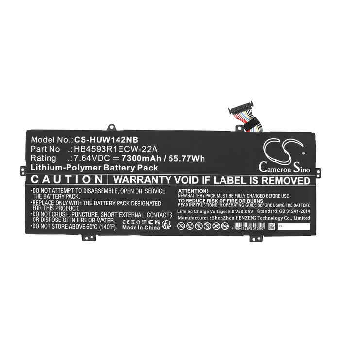 Honor MateBook X Pro 2021 MateBook 14 KelvinL-WFH9B MateBook 14 2020 Intel MateBook X Pro MACHD-WFE9 MateBook  Laptop and Notebook Replacement Battery