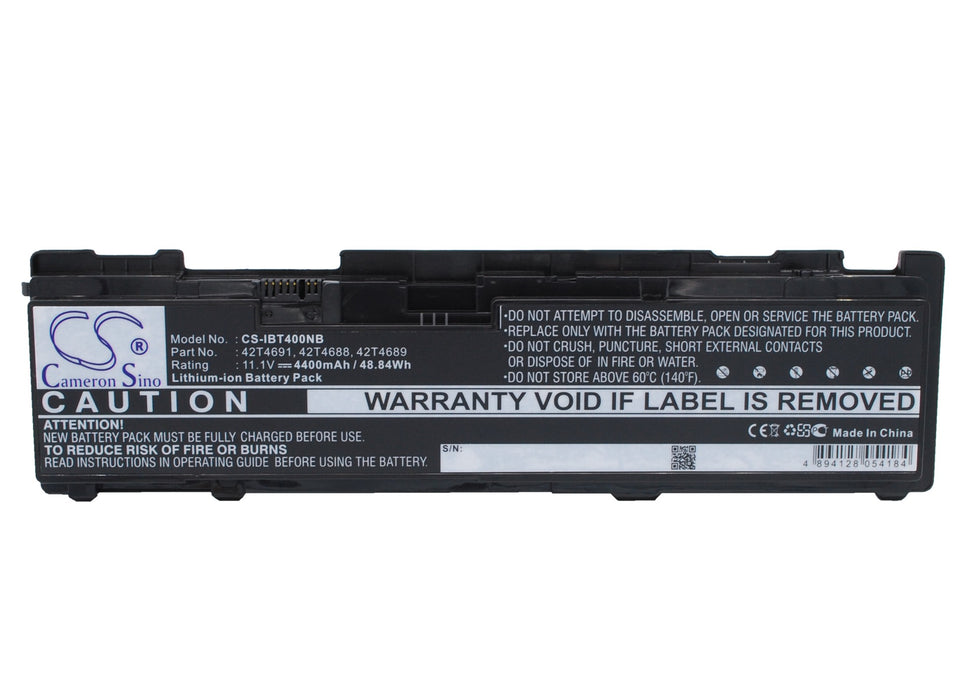 Lenovo ThinkPad T400s ThinkPad T400s 2801 ThinkPad T400s 2808 ThinkPad T400s 2809 ThinkPad T400s 2815 ThinkPad Laptop and Notebook Replacement Battery