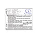 Idata T3 X2P Barcode Replacement Battery