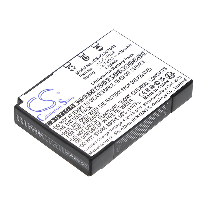 Kodak EasyShare V530,EasyShare V530 Zoom,EasyShare V603,EasyShare V603 Zoom Camera Replacement Battery