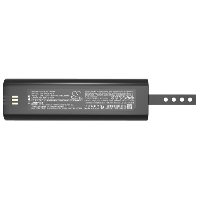 Kaixin RKU10 RKU10 veterinary ultrasound machine 5200mAh Medical Replacement Battery